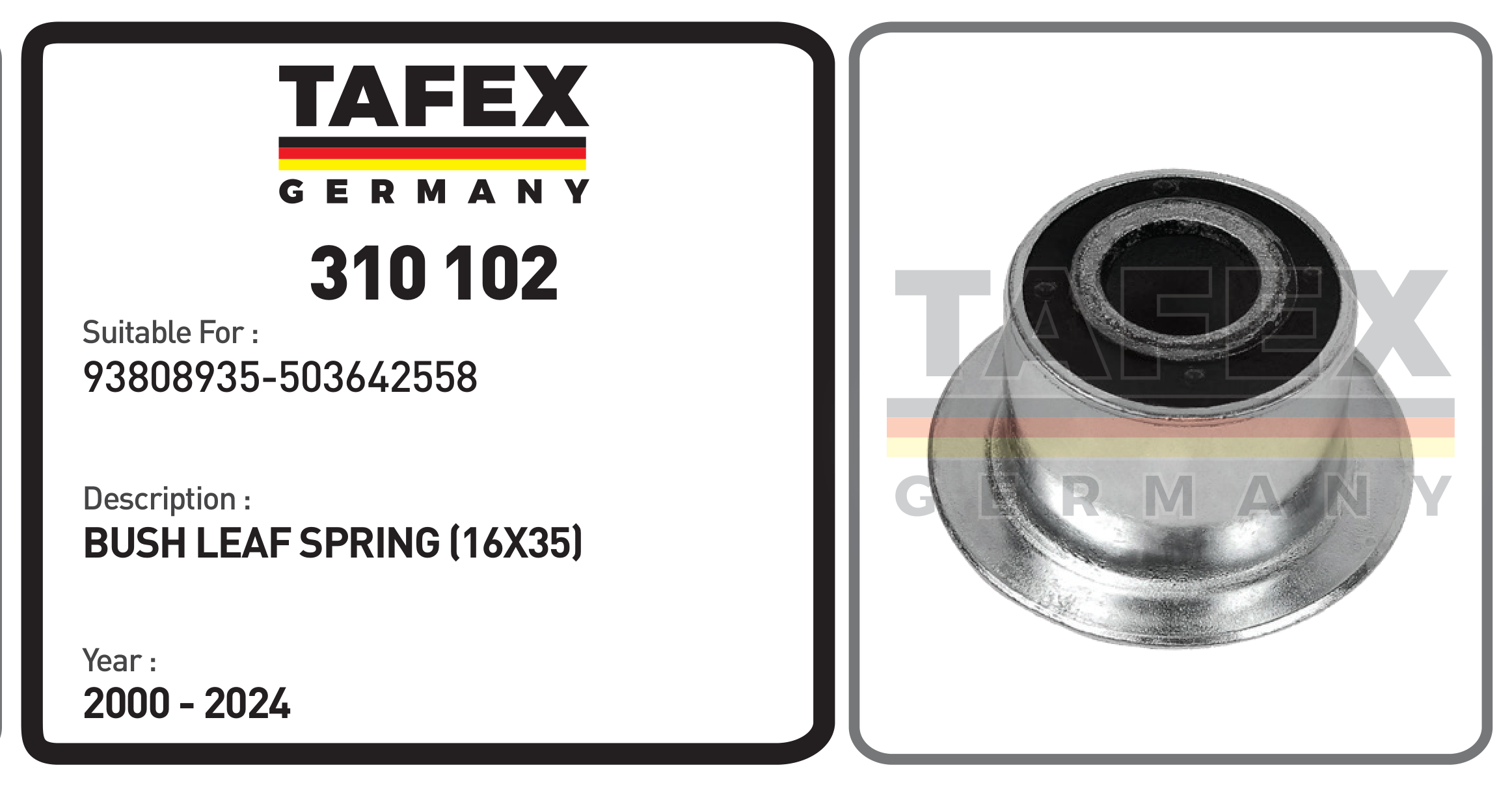 Bush Leaf Spring (16x35) — TAFEX 310102 product image