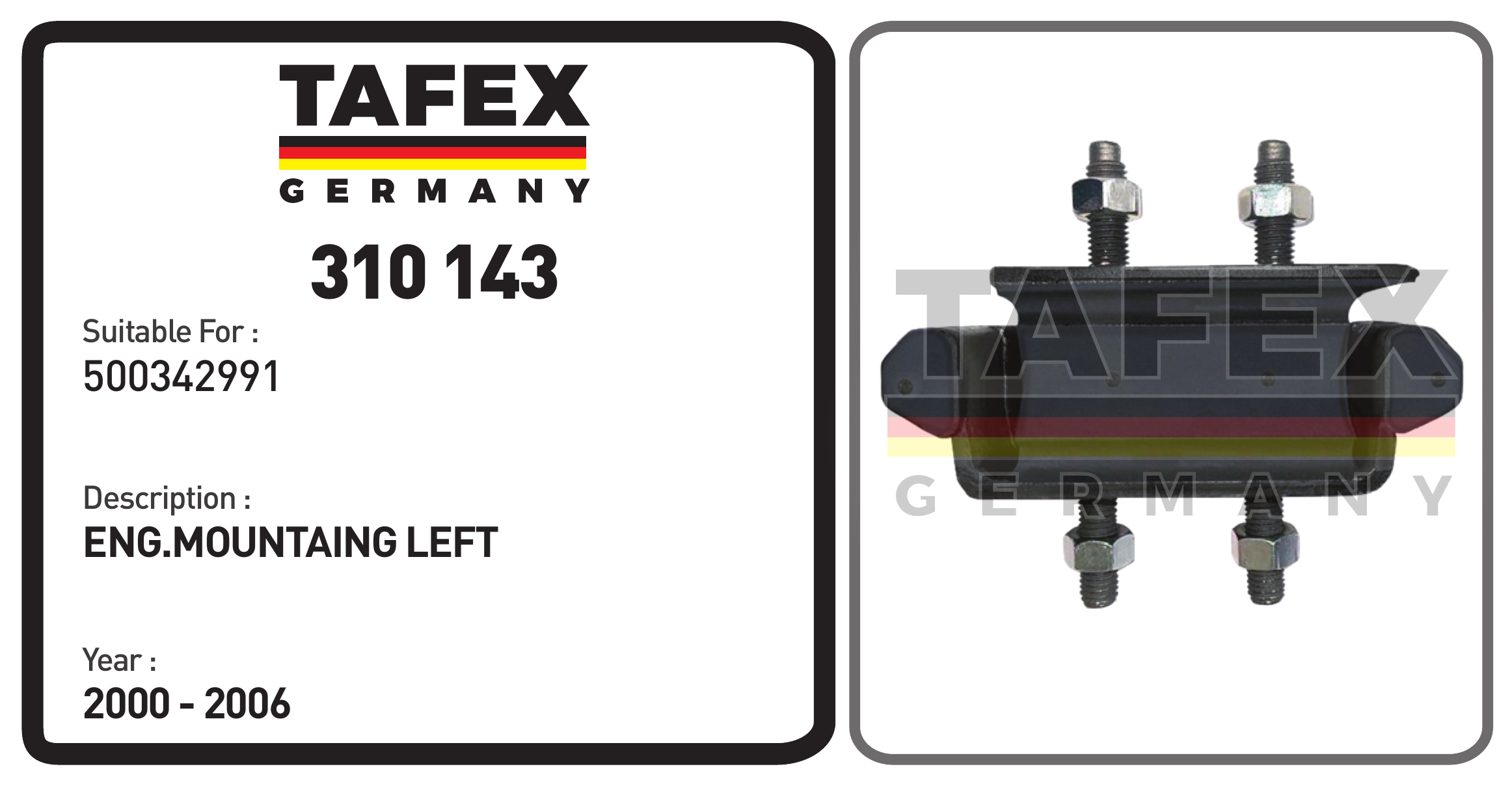 Engine Mounting Left — TAFEX 310143 product image
