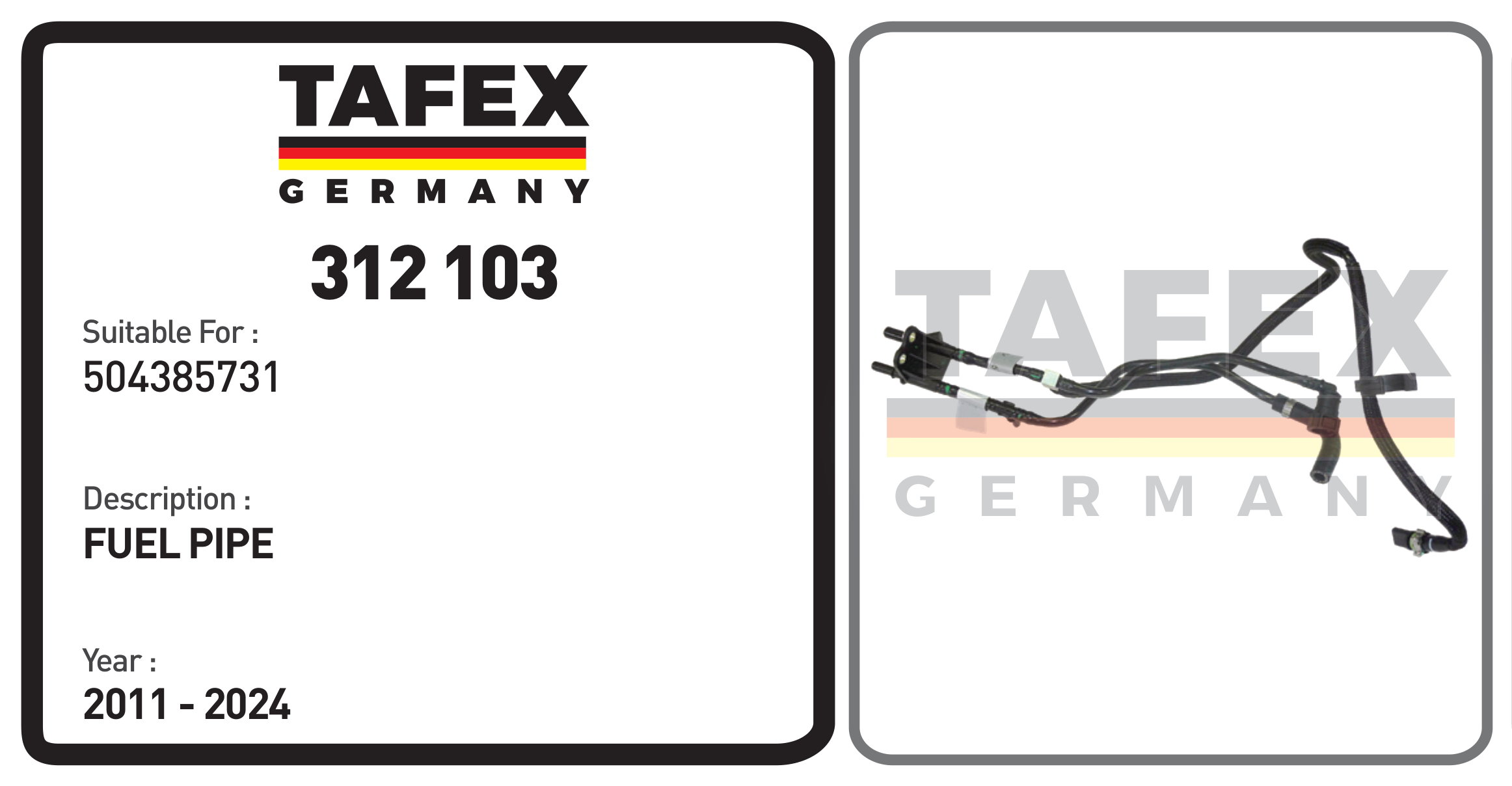 Fuel Pipe — TAFEX 312103 product image