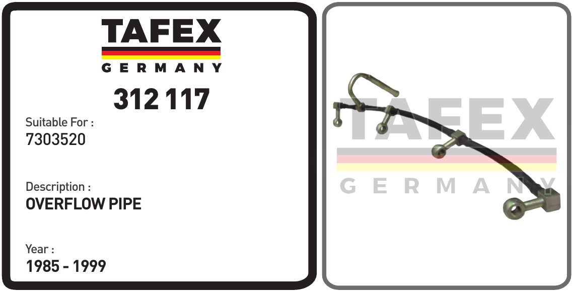 Overflow Pipe — TAFEX 312117 product image