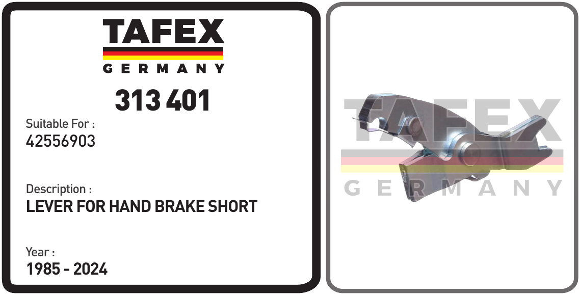 Lever For Hand Brake Short — TAFEX 313401 product image
