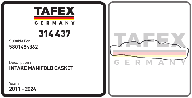 Intake Manifold Gasket — TAFEX 314437 product image