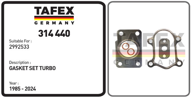 Gasket Set Turbo — TAFEX 314440 product image