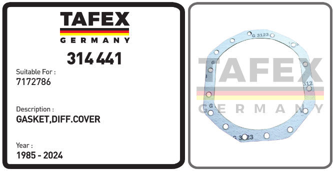 Gasket, Diff. Cover — TAFEX 314441 product image
