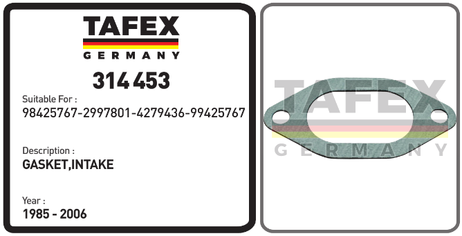 Gasket, Intake — TAFEX 314453 product image