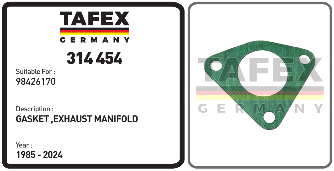 Gasket, Exhaust Manifold — TAFEX 314454 product image
