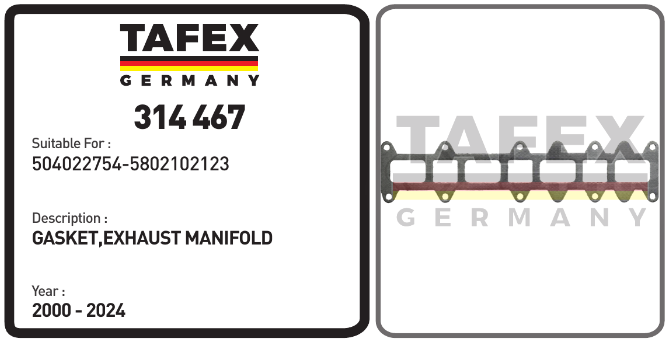 Gasket, Exhaust Manifold — TAFEX 314467 product image