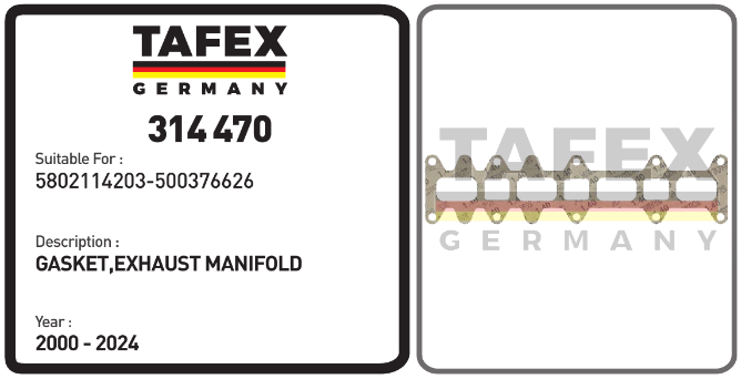 Gasket, Exhaust Manifold — TAFEX 314470 product image