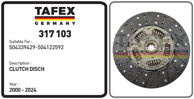 Clutch Disch — TAFEX 317103 product image
