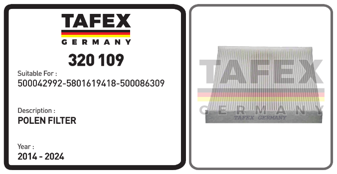 Polen Filter — TAFEX 320109 product image