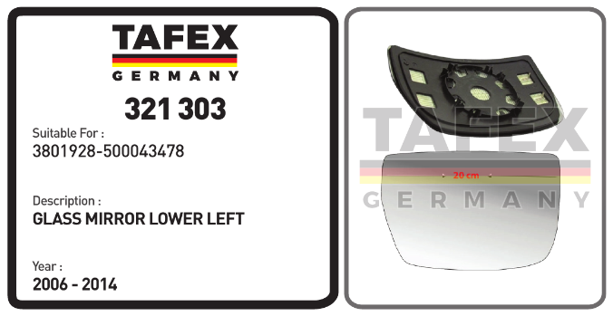 Glass Mirror Lower Left — TAFEX 321303 product image