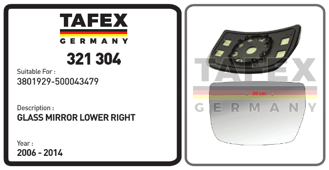Glass Mirror Lower Right — TAFEX 321304 product image