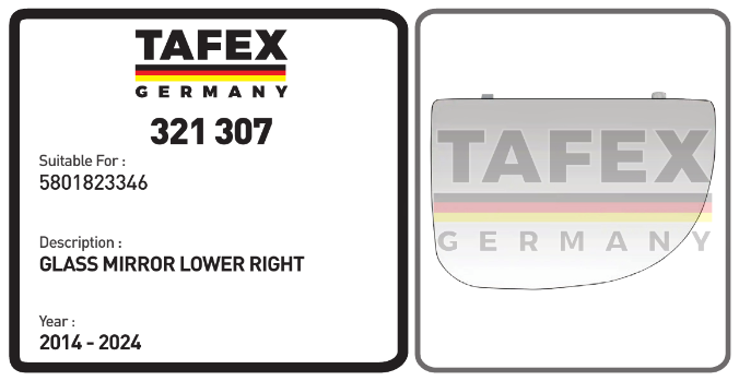 Glass Mirror Lower Right — TAFEX 321307 product image